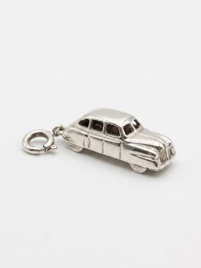 Sterling Silver Vintage Car Charm Pendant
